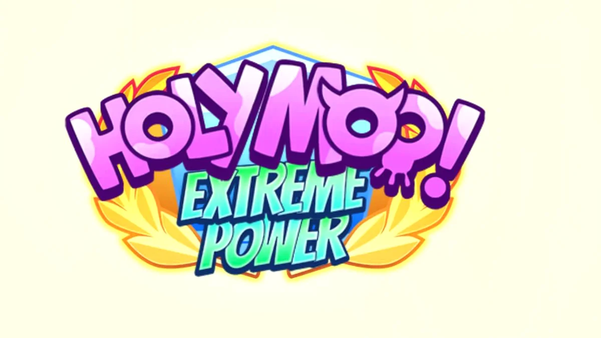 Tampilan visual slot Holy Moo! Extreme Power dengan karakter sapi dewa